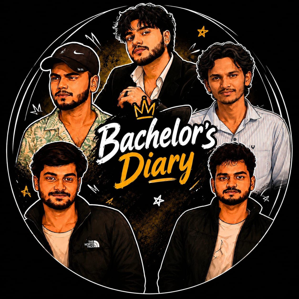 Bachelor's Diary five member poster